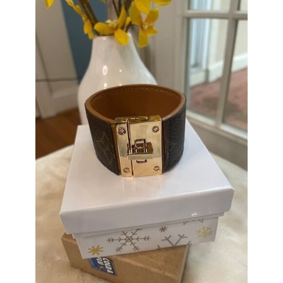 Authentic Louis Vuitton Upcycled Cuff Bracelet - Picture 1 of 9